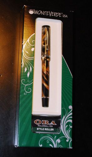 MONTEVERDE &#034;ORA&#034; Rollerball Hand Crafted Fine Point Pen - New In Box!