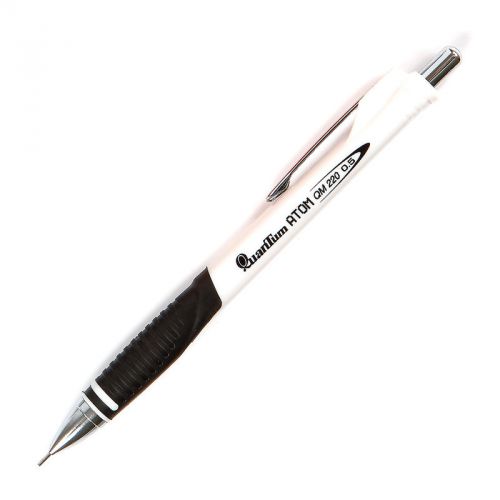 Automatic clutch / mechanical pencil 0.5 mm quantum atom qm-220 - white for sale