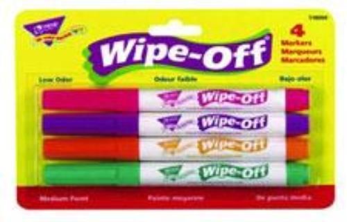 Trend 4-Pack Bright Colors Wipe-Off Markers