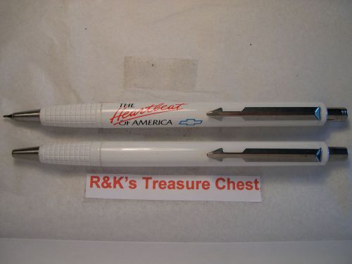 White Chevy &#034;Heartbeat of America&#034; Parker “Vector” Ball Point Pen &amp; Pencil Set.