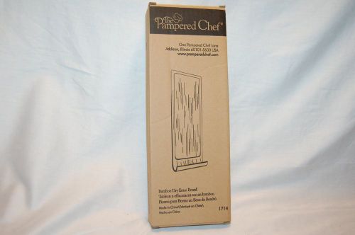 PAMPERED CHEF BAMBOO DRY ERASE BOARD - NEW