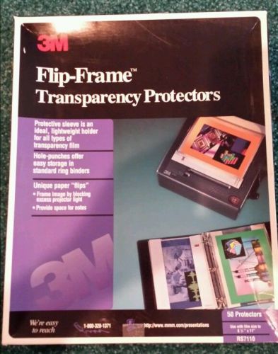 ** 50 Count ** 3M RS7110 Flip-Frame Transparency Film Protectors