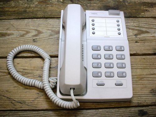 NEC  DTP-1HM-2 (WH) White 8 Button Phone Used