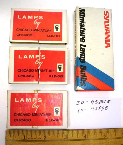 40 Telephone Slide Base Lamps CHICAGO MIN.&amp; Sylvania, 48V  New in Box,  USA