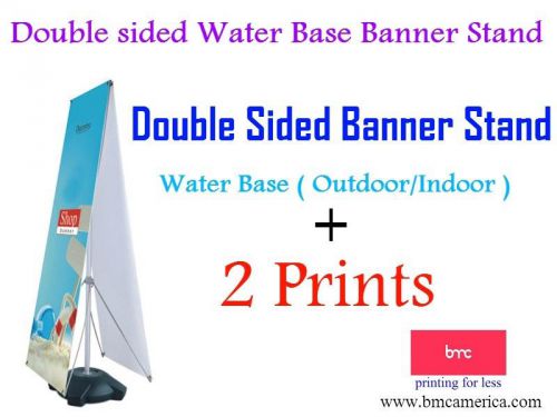 Double Side Water Base Banner Stand with 2 Custom Banner Prints