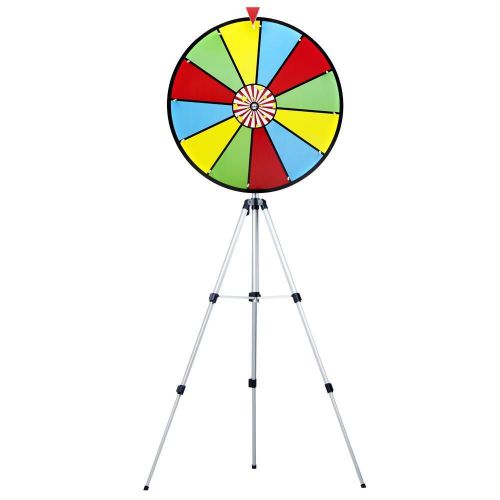 24&#034; COLOR DRY ERASE PRIZE WHEEL W/FLOOR STAND