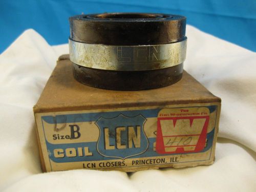 Vintage NOS LCN Door Closer Spring Coil Silver Band Size B 3-69 w/ Box 3 5/8&#034;D