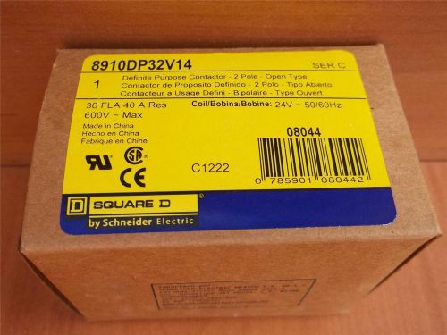 NEW IN BOX SQUARE D 8910DP32V14 24V COIL CONTACTOR