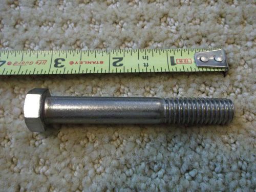 Stainless steel hex bolt partial thread 7/16-14 x 3 25/pcs 3&#034; long 7/16&#034; dia for sale
