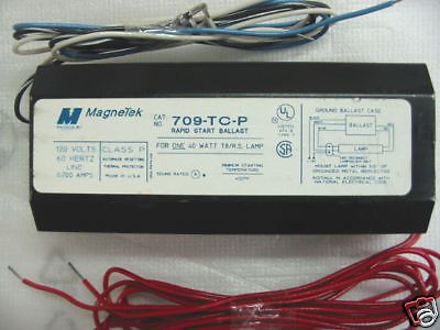 Magnetek 709-tc-p rapid start ballast 120v 40w t8/r.s. for sale