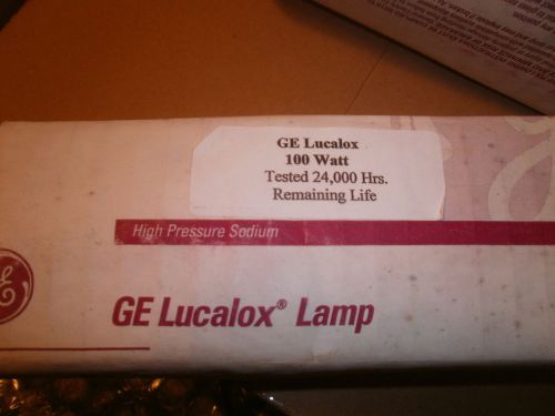 Lot of 4 GE LUCALOX LAMP High Pressure SODIUM BULBS 100W LU100 Grow Light Bulbs