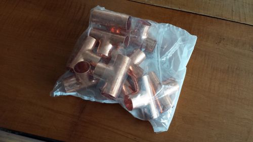 Copper 3/4&#034; t fitting, bag of 10, plumbing for sale