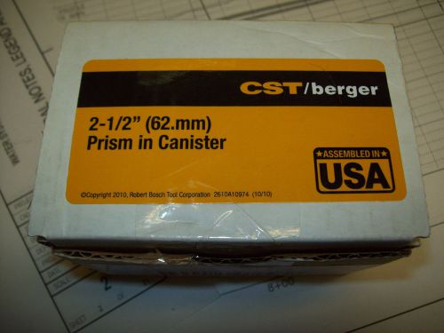 CST Berger 63-2011 2 1/2&#034; 62mm Prism In Canister Orange TOPCON TRIMBLE