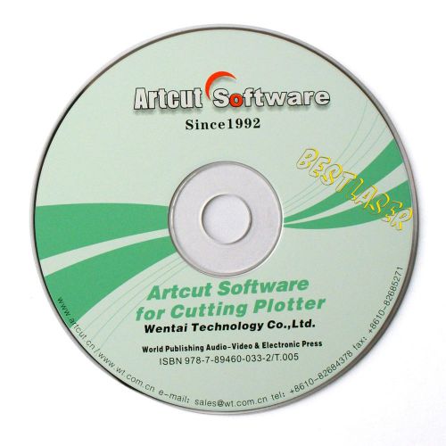Artcut software 2009 for Sign Making Cutter Plotter English Germany &9 languages