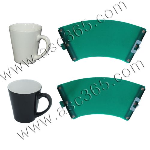 12oz Rubber Clamp Silicone Fixtures Blank Sublimation Latte Mug by 3D Heat Press