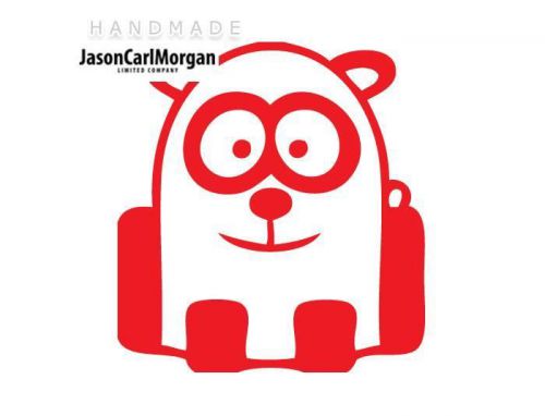 JCM® Iron On Applique Decal, Panda Red