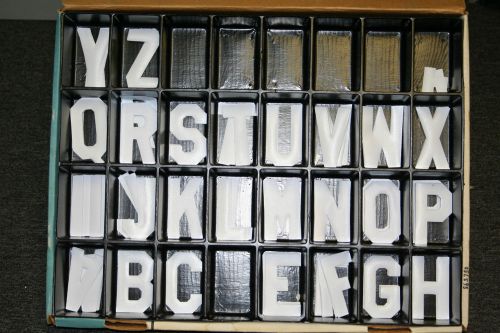STAHLS 3&#034; THERMO FILM PRO LETTERS WHITE