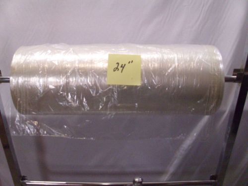 Opened Roll of 1600 Dry Cleaning Clear 20&#034; x 24&#034; Poly Garment Bags for Jack Rack