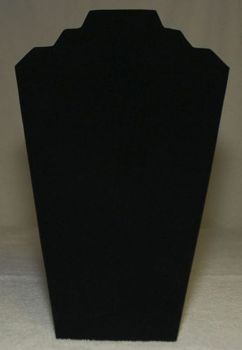 (3) Black Velvet Necklace Chain Easel 12.5&#034;H Jewelry Display Stand