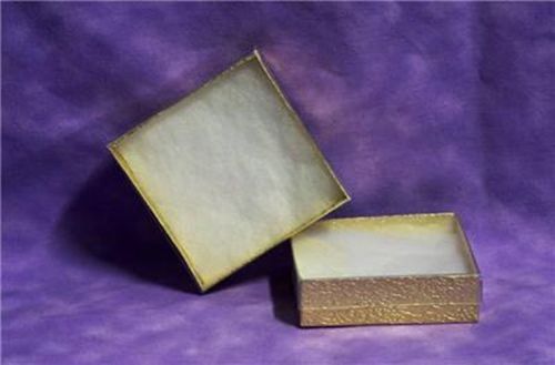 3 1/2 BY 3 1/2 INCH CLEAR TOP GOLD GIFT BOXES 12 QTY