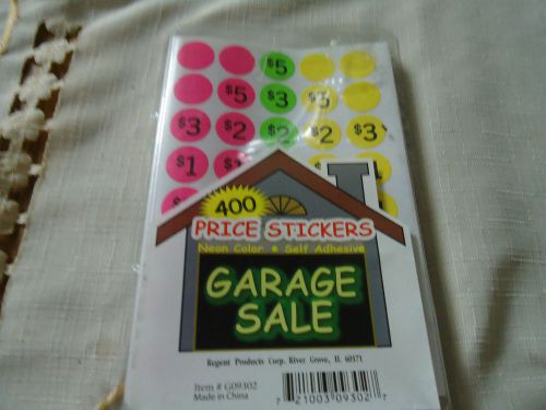 Garage Sale Price Stickers 400 New