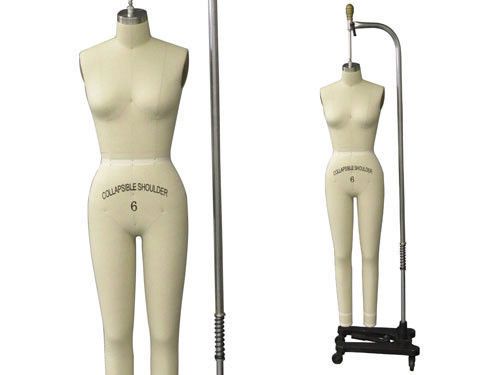 Professional dress form, mannequin,full size 6, w/legs for sale