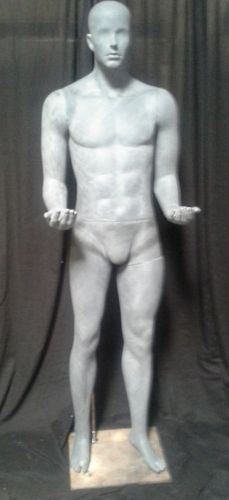 Male full-size mannequin - grey - fiberglass - high quality - #40 for sale