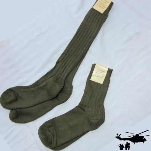 Original Bundeswehr Socks German Armed Forces Olive Long Knee High Short Or Long