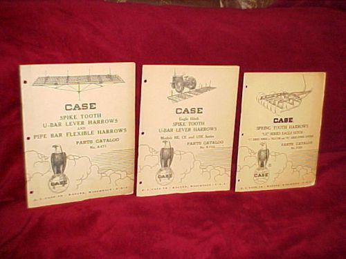CASE TRACTOR IMPLEMENT MANUAL LOT--ORIGINAL 1950s--VERY RARE!!