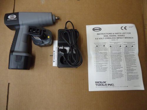 Cordless Impact Wrench 3/8&#034; Sq. Drive Sioux 9500 9.6V