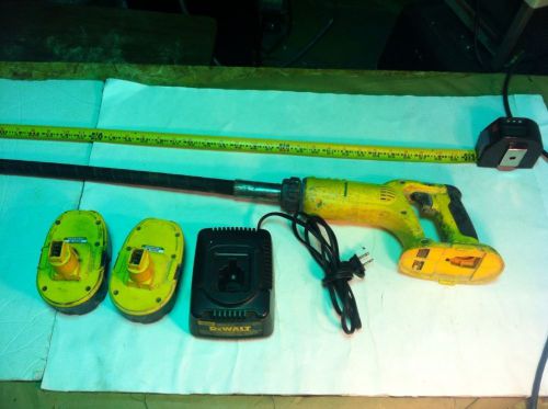 DeWalt DC530 With 2 Batteries And Charger. Tested, Works. Concrete Vibrator.