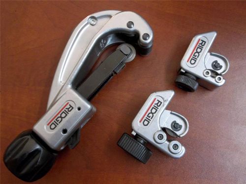 Lot  RIDGID 151, 101, 104 TUBING CUTTERS 1/4&#034; - 1 5/8&#034; *NEW Quick Acting