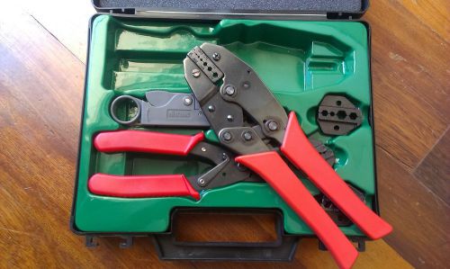 Cable Stripper Set - Plier Coxial Crimper Cable strippers Set - Tool Kit
