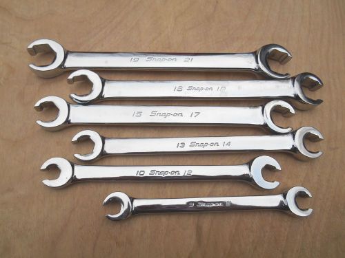 Snap-on rxfms,  6 pcs. metric 6 pt. flare nut  wrench  set , 9-21 mm for sale