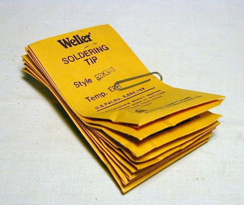 Weller Soldering Iron Tips, Type ESK340, EPH, NOS in envelopes, 10 each!