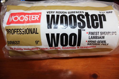 Wooster wool! rr637 9&#034; roller. 1 1/2 &#034;nap! professional results easy clean-up! for sale