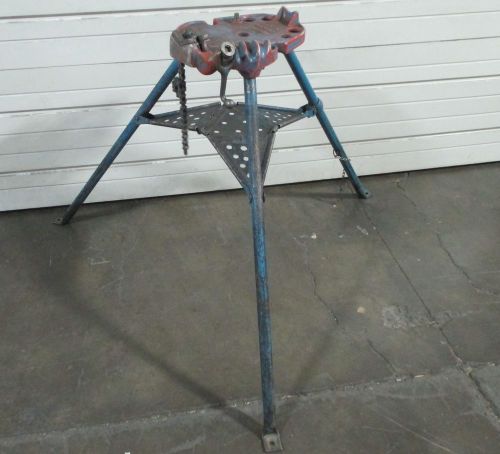 Ridgid 450 tristand pipe vice stand tripod tri-stand 1/8 - 5&#034; used for sale