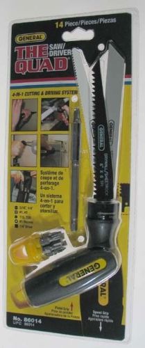 General Tools 14 Piece The Quad® Saw and Driver