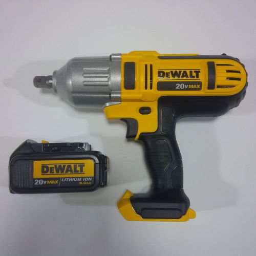 New dewalt dcf889 20v max lithium ion 1/2&#034; impact wrench, dcb200 battery 20 volt for sale