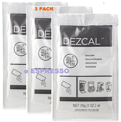 URNEX DEZCAL COFFEE MAKER &amp; ESPRESSO DESCALER - 3 PACK