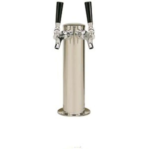 Double tap draft beer tower - stainless steel d4743sdt- for sale
