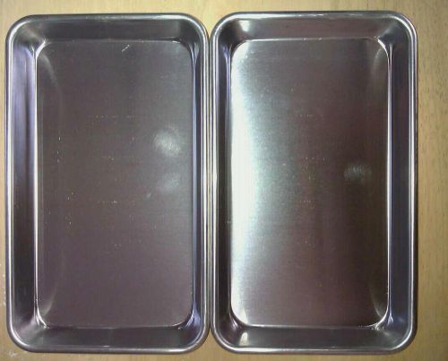 2 Bake Pans: 6&#034;x10&#034;x1&#034;  Sheet Pans, Toaster, Broiler ,Kitchen Oven, Eighth Size