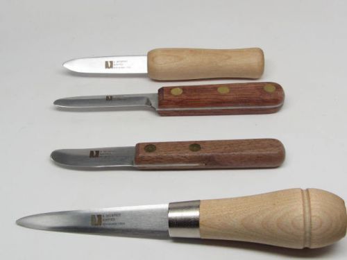 4 BAY SCALLOP LITTLE NECK CLAM NEW HAVEN GULF OYSTER KNIFE SHUCKER R. Murphy