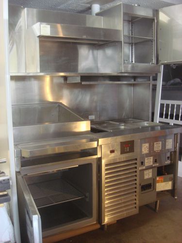 Taco Prep Table Station, Randell Taco Cart - CC101 - 001 Cold Refrige &amp; Hot Food
