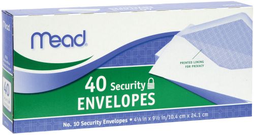 Boxed envelopes 4.125&#034;x9.5&#034; 40/pkg-security #10 for sale