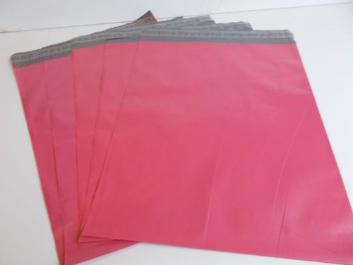 5 pink Poly Mailers 12x10 Envelopes Shipping Bags Self Seal 12&#034; x 10&#034;