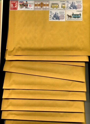 SHIPPING BUBBLE MAILER WITH $1.12 POSTAGE 4 BY 8 LOT OF 30 #000 READY TO USE