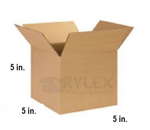 Lot 150 small cardboard shipping boxes 5/5/5 inch box for sale
