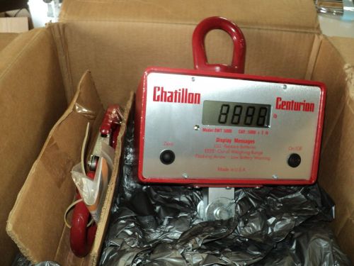 Chatillon dwt5000  digital crane scale , made of steel &amp; aluminum , 5000 lb cap for sale