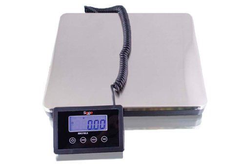 Saga 360 lb x 0.1 s digital postal scale shipping weight postage w/ac 160 kg box for sale